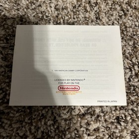 Ultimate basketball nes Manual Only