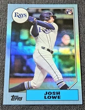 2022 Topps Archives Blue Foil 15/25 Jersey # Josh Lowe Rookie RC #235 Rays