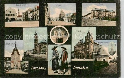 Domazlic Domazlice Taus CZ Chodske namesti Dolejsi Brana Chodove Namesti Posta K