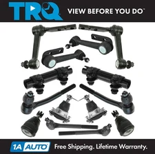 TRQ 12 Piece Kit Front LH RH Idler Arms Tie Rods Ball Joints for Astro Safari