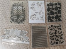 Mixed Lot Embossing Folders, Floral Die, Dragonfly Stamp Stampin Up Butterflies