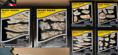WOODLAND SCENICS SURFACE READY ROCKS (O HO N O GAUGE) NEW ASSORTED PACKS