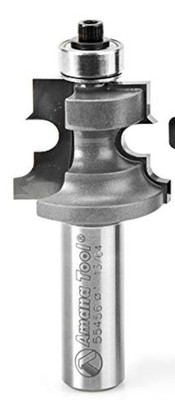 Amana Tool 55456 1pc Flooring Bit Set w Nail Slot & Lower BB for 5