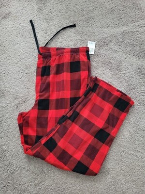 Men's Lightweight Fleece Pajama Pants Size 3x L T NWT