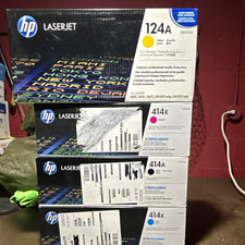 HP Genuine 124A Q6002A  414A/414X W2020A/W2021X/W2023X Toner Lot