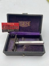 vintage gem razor with case