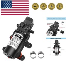 12 Volt Diaphragm Pump 3LPM 0.8 GPM 100PSI Self Priming Sprayer Pump 12V DC F...