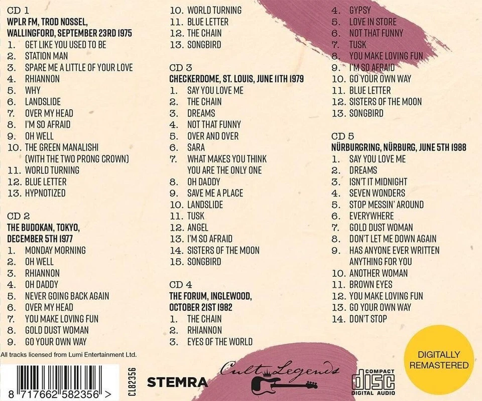 Fleetwood Mac The Broadcast Collection 1975-1988 5 CD Box Set Neu & Ovp - Bild 3 von 3