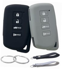 Silicone Rubber Key Fob Cover Compatible with 2013-2021 Lexus ES300h ES350