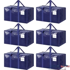 Heavy Duty Moving Bags Waterproof Extra Large Storage Totes Zipper Packing Bins