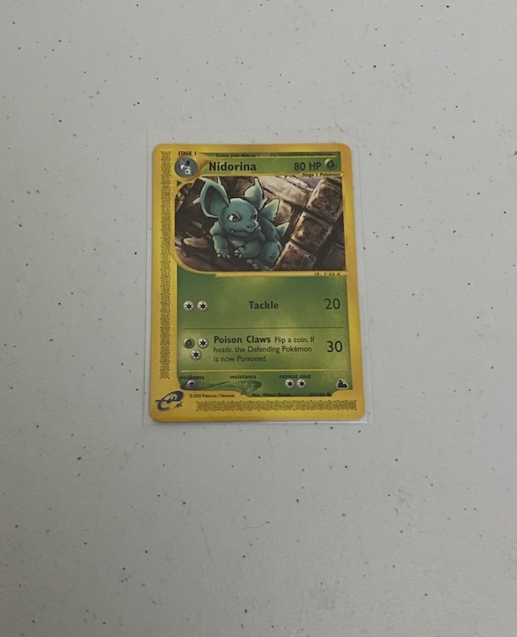 SKYRIDGE **NIDORINA** #83/144  2003 E-READER POKEMON NM-SUPER CLEAN-MINT !