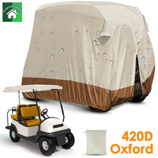 420D Golf Cart Cover for EZ GO Club Car Yamaha Carts 4 Seat Waterproof UV Block