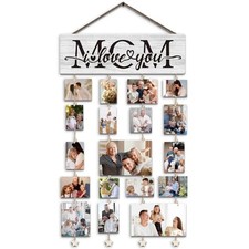 Mom Gift Picture Frames Collage Photo Hanging Display Picture Mom i Love You