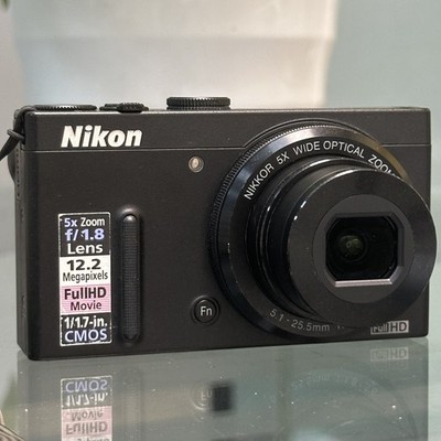 Nikon Coolpix P330 Digital Camera 12.2 MP 5x Zoom English Black English - 95%New