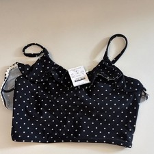 J. Crew Kids Swim Bikini - Black with White Dots size 12
