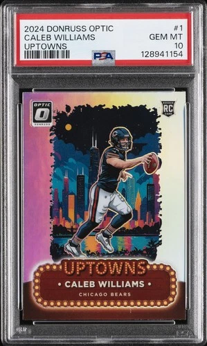 2024 PANINI DONRUSS OPTIC UPTOWNS #1 CALEB WILLIAMS ROOKIE RC PSA 10