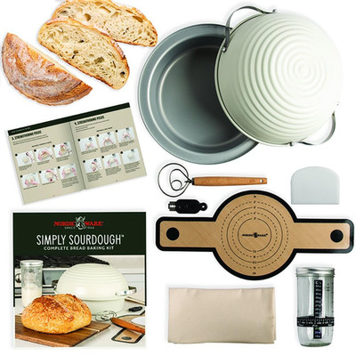 Nordic Ware Simply Sourdough Complete Bread Baking Kit Baking Pan Included Dual