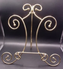 Easel Picture Art Photo Holder Display Stand Gold Metal Decorative Tabletop