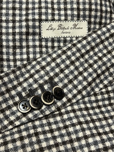 LUIGI BIANCHI MANTOVA Fratlelli Tallia Di Delfino Size US 40R Wool Jacket IT 50R - Picture 4 of 21