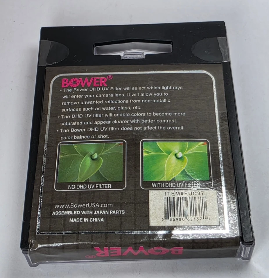 37mm Multi-Coated MC UV Lens Protector Safety Filter Guard 37 mm Japan Glass E37 - Image 2 of 3