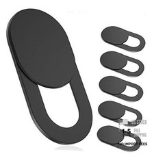 Webcam Cover Slide, 6 Pack Ultra-Thin Laptop Web Camera Cover 6 Pack Black