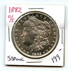 1882 O/S Strong Morgan Silver Dollar PE - MC526