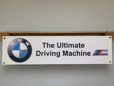 BMW M Banner Ultimate Driving Machine Auto Garage Werkstatt Wand Display