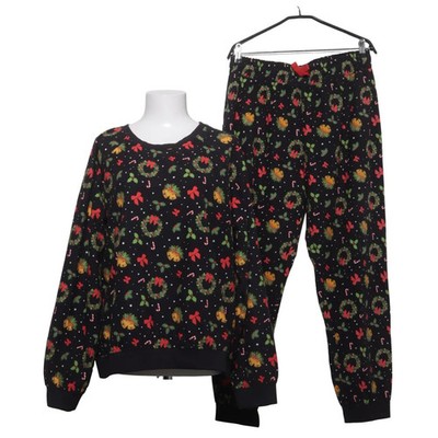 Threadbare, Pyjama, Größe: 44, Polyester, Schwarz/Mehrfarbig, Blumen #f3e