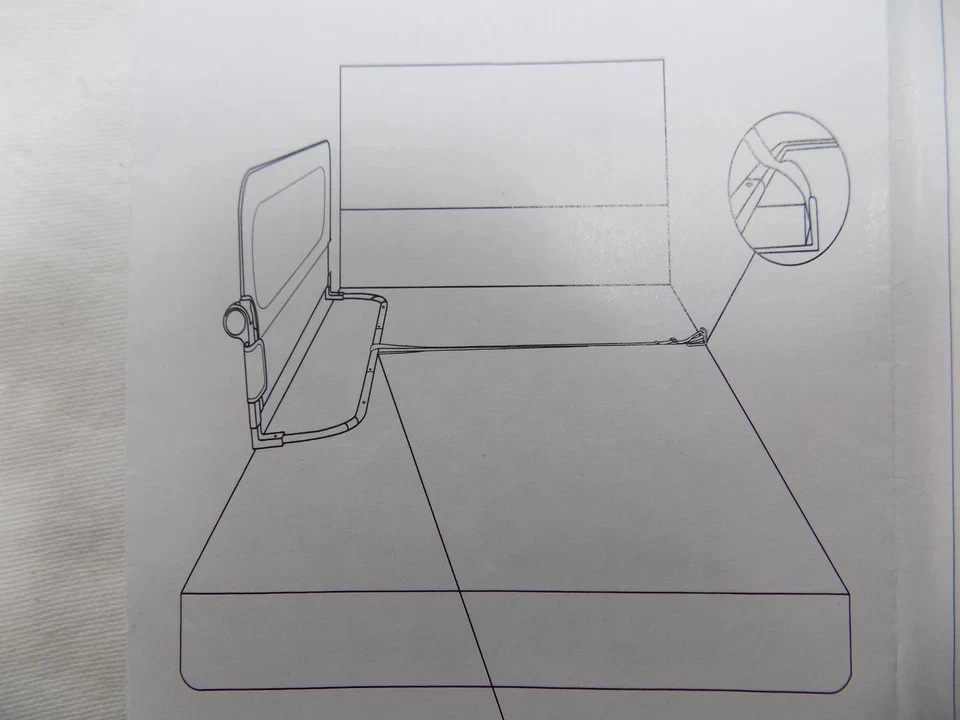 Protector de riel de cama de bebé 59 pulgadas rieles de cama para niños pequeños para cuna doble protección de seguridad Foto 4 de 4