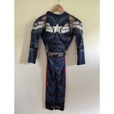 Rubies Marvel Captain America Winter Soldier Costume Kid Sz M  Two-side w/ Mask