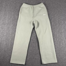Kith Kids Pants Youth XL Sage Green Waffle Knit Sweatpants Embroidered Logo