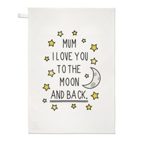 Mutter I Love You To The Moon Und RüCken Geschirrtuch SpüLlappen - Muttertag