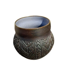 Studio Art Pottery Vase By Six Nations Mohawk Pottery-Karen Williams Native