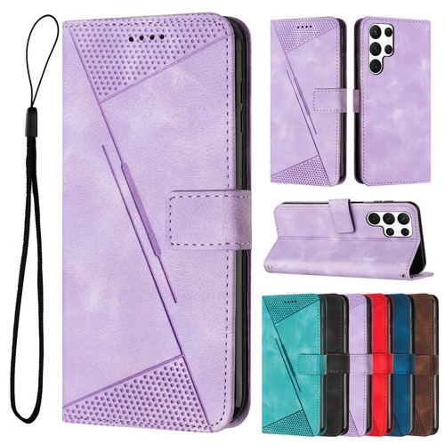 For Samsung Galaxy S25 Ultra S24 A16 A36 Flip Leather Stand Wallet Lanyard Case