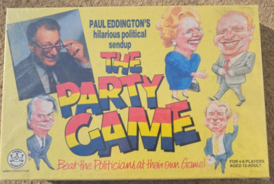 Paul Eddingtons Das Partyspiel - Politisches Brettspiel - Crown Andrews 1989