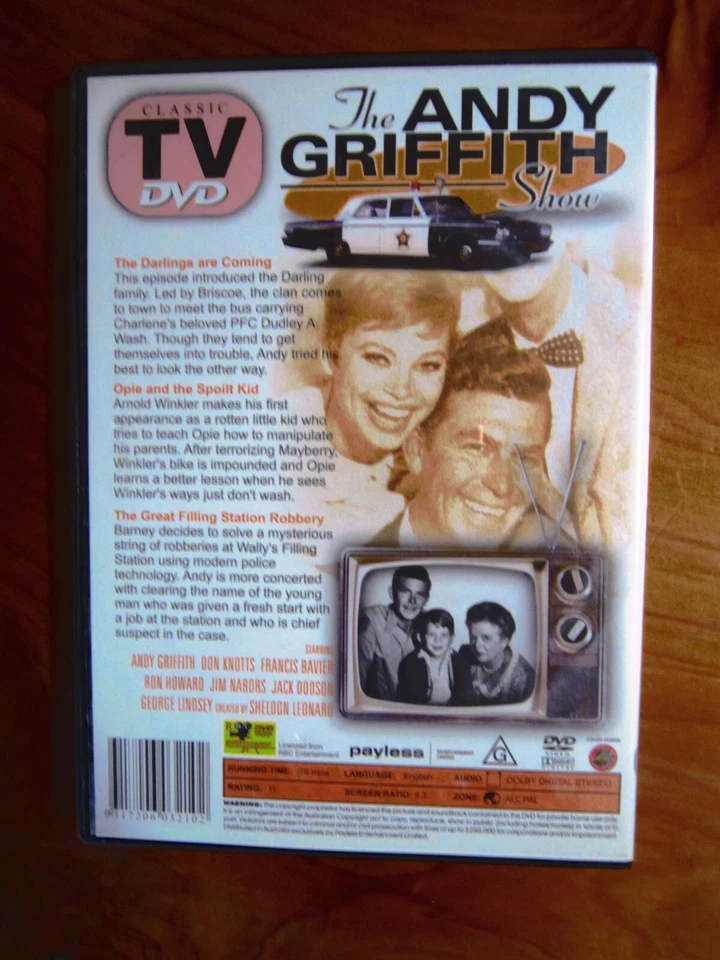 DVD THE ANDY GRIFFITH SHOW VOLUME 2   GREAT  ** MUST SEE **** - Image 2 of 2