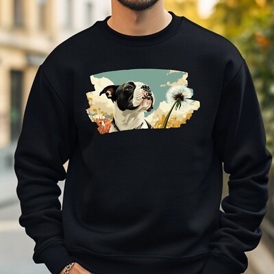 Bulldog Dandelion Sweatshirt Cosy and Perfect for Any Occasion S to 4XL