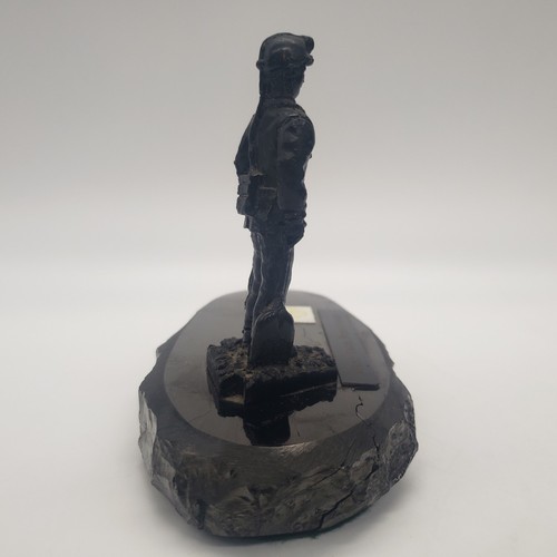 Anthracite Coal Miner Trophy Paperweight Wilkes-Barre Pennsylvania - As Is - Picture 3 of 19