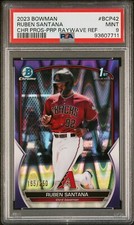 RUBEN SANTANA 2023 Bowman #BCP-42 Chrome 1st Purple RayWave Refractor SP RC /250