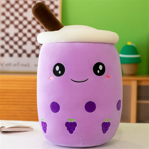 Bubble Tea Kuscheltier Plüschtier Boba Tee Kissen Plushie Plüsch Kissen Puppe DE - Bild 37 von 46