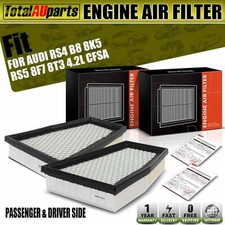 2x Left & Right Engine Air Filter for Audi RS4 RS5 8F7 8T3 B8 8K5 4.2L 2010-2017