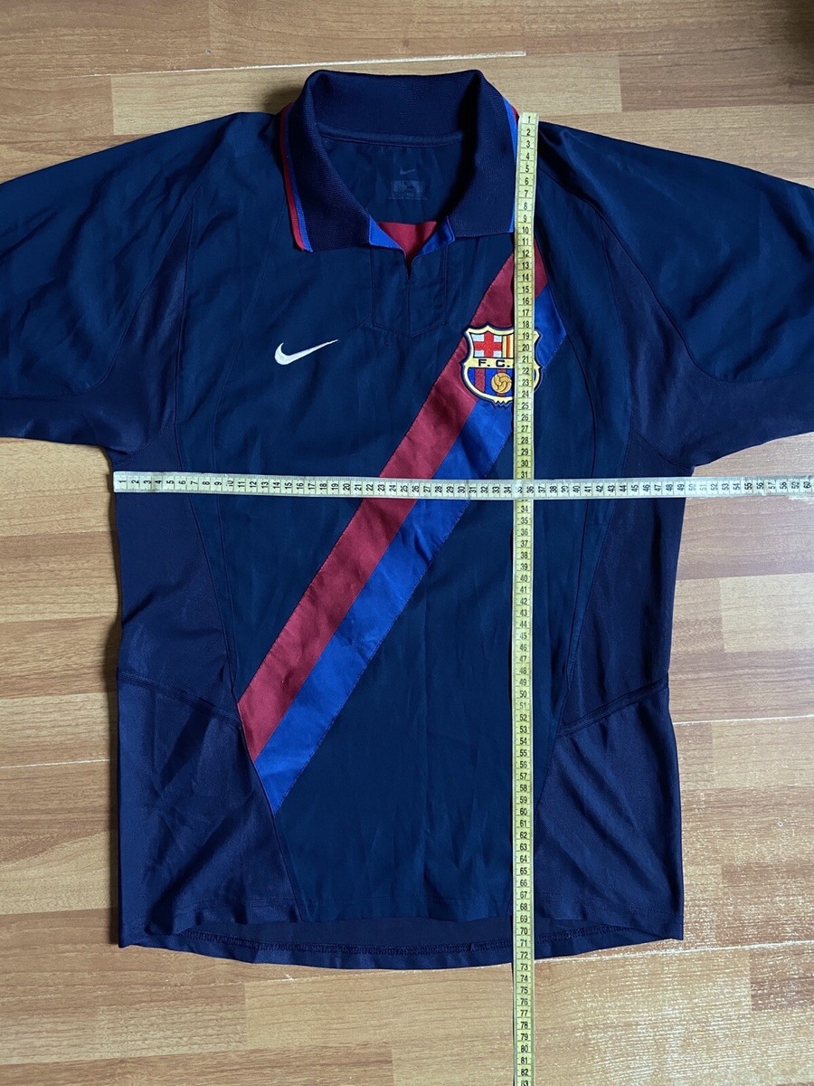 BARCELONA 2002 2003 AWAY FOOTBALL SHIRT SOCCER JERSEY NIKE BARCELONA 2002 2003 AWAY FOOTBALL SHIRT SOCCER JERSEY NIKE