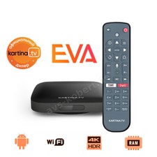 Kartina EVA -WLAN 4K mit Bluetooth-Fernbedienung Receiver Kartina.TV von DuneHD 