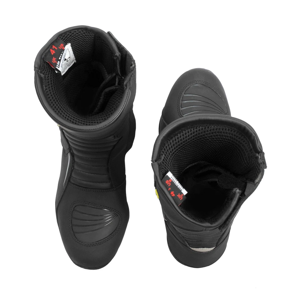 Stivaletti Omologati CE Moto Impermeabili Traspiranti Turismo Strada Sport Nero - Imagen 3 de 3