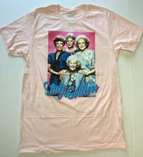 Golden Girls Shirt, Stay Golden, Pink, Short Sleeve Tee, Pick Size S,M,L,XL,2XL
