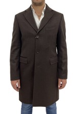 Navigare mens coat, brown wool and Kashmir, m...