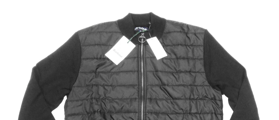 Barbour Men's Black Carn Baffle Full Zip Sweater Jacket - Image 3 of 4