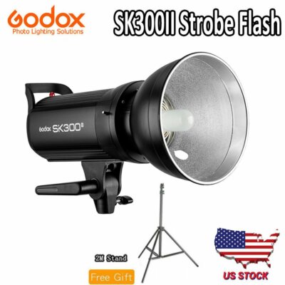 Godox SK300II 300Ws 2.4G Studio Speedlite Flash Strobe Lamp Light Head 110V US