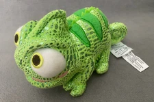 Disney Store Tangled Pascal Green Metallic Chameleon Lizard Standing Plush