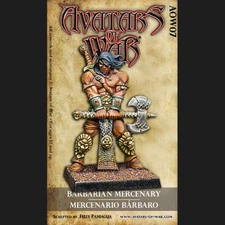 Avatars of War Barbarian Mercenary AOW07 Fantasy 28mm 